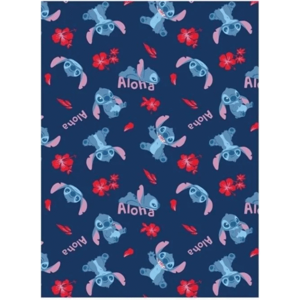 Couverture Flanelle Stitch Aloha 110x150cm