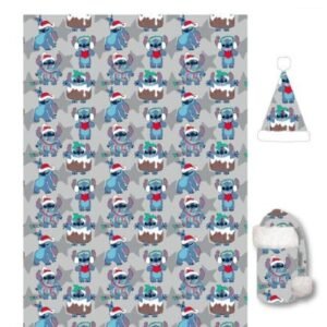 Couverture Flanelle Stitch Noël + Chapeau