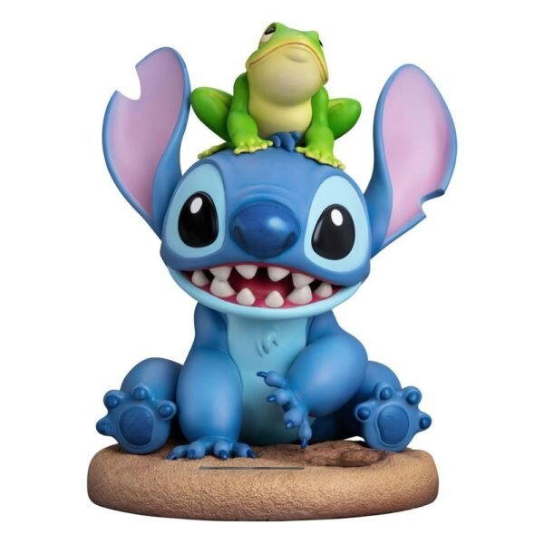 Figurine Stitch avec Grenouille (34cm)