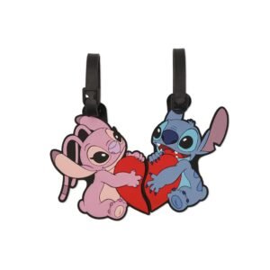 Set d'Etiquettes à Bagages Stitch et Angel - 2 Pc.