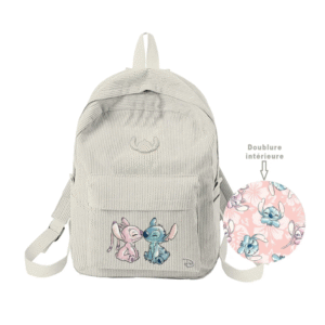 Sac à dos Stitch et angel croduroy