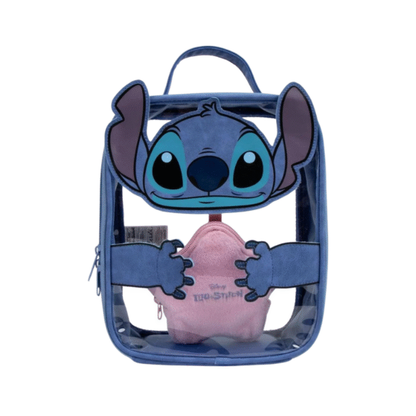 Set de 2 trousses de toilettes Stitch - Coeur
