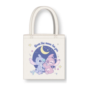Tote Bag Stitch et Angel - Over The Moon - 36x39cm