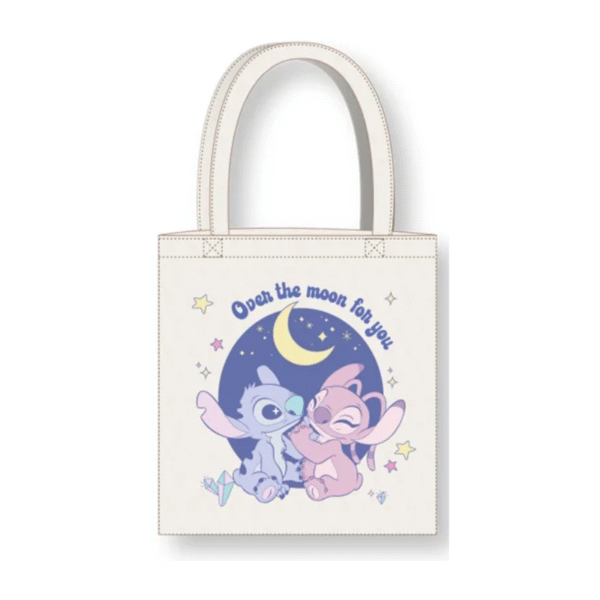 Tote Bag Stitch et Angel - Over The Moon - 36x39cm